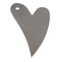 Stainless Steel Tag Charm, 304 Stainless Steel, Heart, plated Approx 2mm 