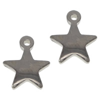 Stainless Steel Extender Chain Drop, 304 Stainless Steel, Star, plated Approx 1mm 