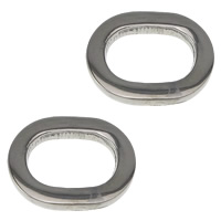 Stainless Steel Linking Ring, 304 Stainless Steel, Flat Oval, plated Approx 