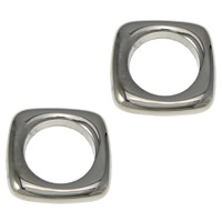 Stainless Steel Linking Ring, 304 Stainless Steel, Square, plated Approx 9mm 