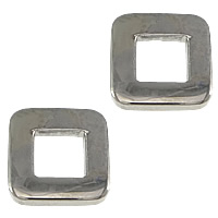 Stainless Steel Linking Ring, 304 Stainless Steel, Square, plated Approx 
