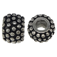 Stainless Steel European Beads, 316 Stainless Steel, Drum, plated, without troll & enamel Approx 5mm 