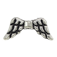 Zinc Alloy Angel Wing Beads, Wing Shape, plated Approx 1mm 