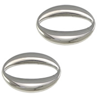 Нержавеющая сталь Связывание кольцо, Нержавеющая сталь 304, Плоская овальная форма, Другое покрытие, Много цветов для выбора отверстие:Приблизительно продается PC