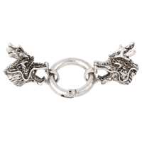Zinc Alloy Leather Cord Clasp, Dragon, plated nickel, lead & cadmium free Approx 8mm, Inner Approx 10mm 