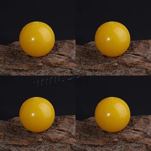 Natürliche Bernstein Perlen, Baltikum gelber Amber, rund, verschiedene Größen vorhanden, verkauft von PC