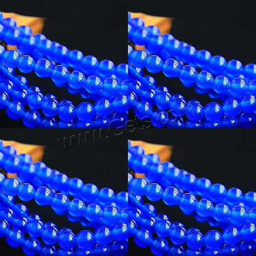 Abalorios de Ágata Azul, Esférico, diverso tamaño para la opción, Grado AAAAA, Vendido por UD