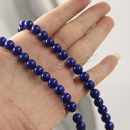 Perles de pierre lasurite naturelles, lapis lazuli naturel, Rond, normes différentes pour le choix, Niveau AAAAAA, Vendu par PC