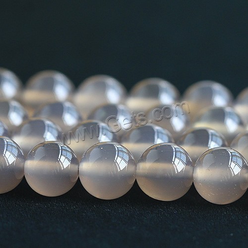Natürliche graue Achat Perlen, Grauer Achat, rund, verschiedene Größen vorhanden, Grade AAAAA, verkauft von PC