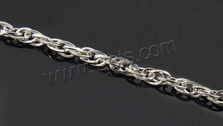 Stainless Steel Rope Chain, different size for choice, Approx 100m/Lot, Sold By Lot