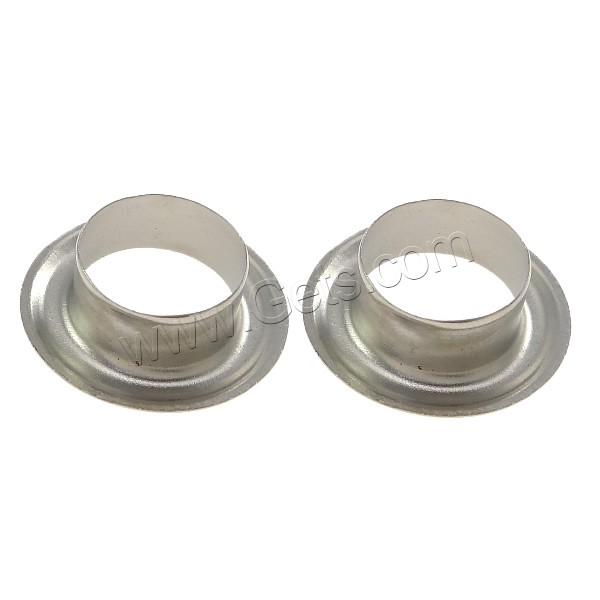 Iron Grommet, platinum color plated, different size for choice, Sold By PC