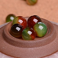 Natural Malachite Agate Beads, Round 