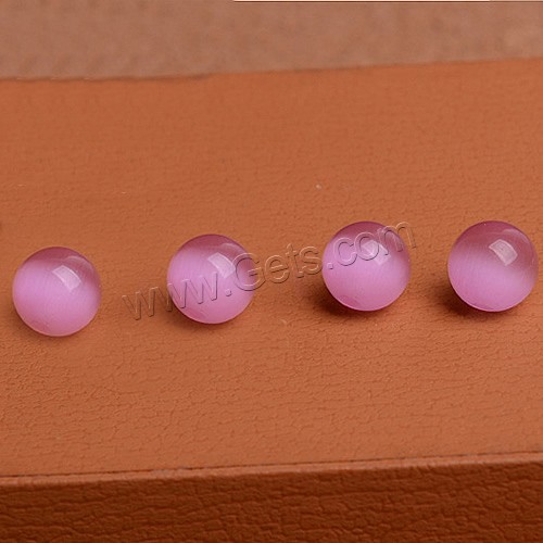 Katzenauge Perlen, rund, verschiedene Größen vorhanden, Rosa, Grade AAAAA, verkauft von PC