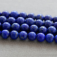 Perles de pierre lasurite naturelles, lapis lazuli naturel, Rond, normes différentes pour le choix, Vendu par PC