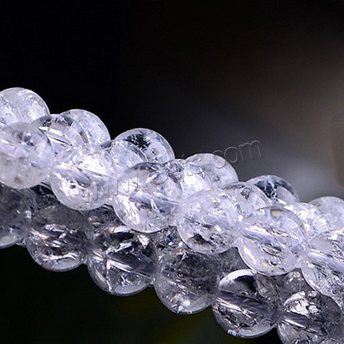 Natural Clear Quartz Beads, Round, different size for choice & crackle, Sold By PC