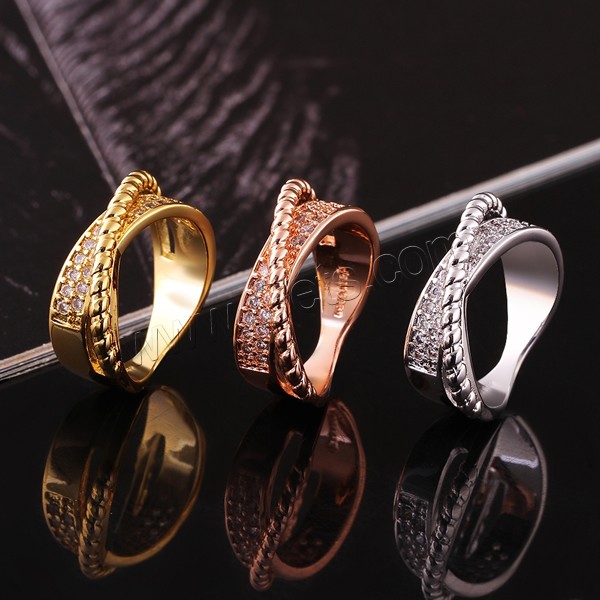 Brass, plated, different size for choice & micro pave cubic zirconia, more colors for choice, 22x14mm, Sold By PC