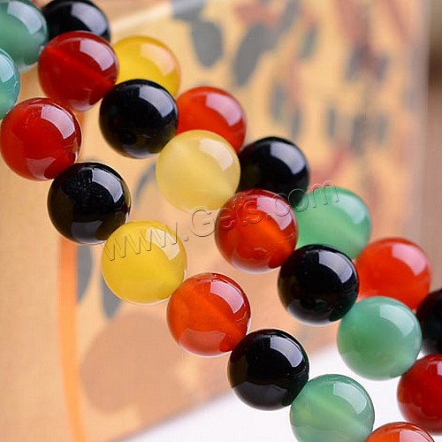 Natürliche Regenbogen Achat Perlen, rund, verschiedene Größen vorhanden, verkauft von PC