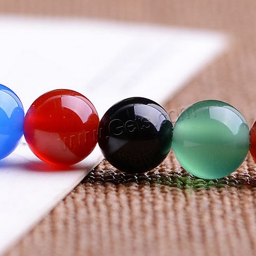 Natural Rainbow Agate Beads, Round, different size for choice, Sold By PC