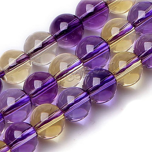 Natural Ametrine Beads, Round, different size for choice, Sold By PC