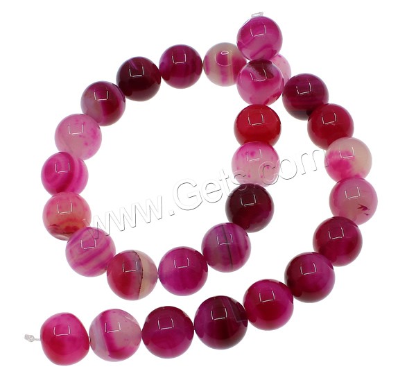 Natural Rose Agate Beads, Round, different size for choice, Hole:Approx 1mm, Length:Approx 15 Inch, Sold By Strand