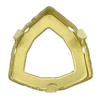 Brass Cabochon Settings, Triangle, plated Inner Approx 
