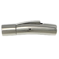 Stainless Steel Bayonet Clasp, Column, plated Approx 5mm 