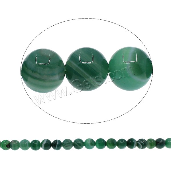 Perle Agate dentelle naturelle, agate lace, Rond, normes différentes pour le choix, vert, Trou:Environ 1mm, Longueur:Environ 15 pouce, Vendu par brin