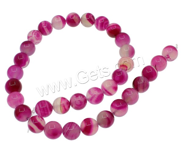 Perles agates rose naturelles, agate rose, Rond, normes différentes pour le choix, Trou:Environ 1mm, Longueur:Environ 15 pouce, Vendu par brin
