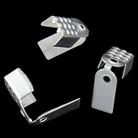 Iron Cord Tips, Rectangle, plated 
