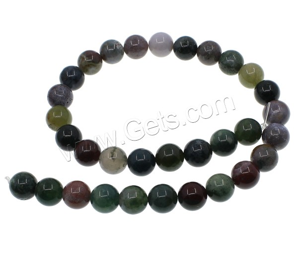 Natural Moss Agate Beads, Round, different size for choice, Hole:Approx 1mm, Length:Approx 15.7 Inch, Sold By Strand
