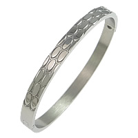 Stainless Steel Bangle, 304 Stainless Steel, original color, 6mm, Inner Approx Approx 6.7 Inch 