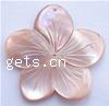 Pink Shell Pendant Flower 