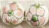 Pinselführung Porzellan Perlen, rund, Weitere Größen für Wahl, weiß, Länge:16.5 ZollInch, verkauft von Strang