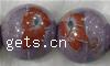 Decal Porcelain Beads, Round & with flower pattern Inch 