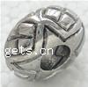Zinc Alloy European Beads, Rondelle, plated, without troll nickel free 