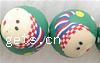 Round Polymer Clay Beads, 10mm Inch 