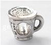 Zinc Alloy European Beads, Cup, plated, without troll nickel free Approx 4mm 
