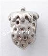 Zinc Alloy European Beads, Strawberry, plated, without troll nickel free Approx 4mm 