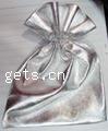 Подарочный мешочек из органзы, Органза, ровный цвет, серебряный продается PC
