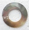 Black Shell Pendant Donut 50x50x2mm