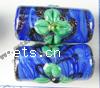 Handmade Lampwork Beads, Round tube, 20x10mm, Sold by PC