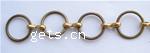 Handmade Brass Chain, plated, round link chain 11mm 