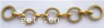 Handmade Brass Chain, plated, round link chain 6mm 