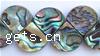 Natural Abalone Shell Pendants, Teardrop, 14x15x3mm, 50PCs/Strand, Sold Per 16 Inch Strand