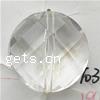 Transparent Acrylic Beads, Flat Round, faceted & translucent Approx 