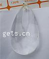 Transparent Acrylic Pendants, Teardrop, faceted & translucent 47*27mm, Approx 