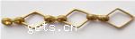 Handmade Brass Chain, plated, rhombus chain 