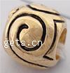 Zinc Alloy European Beads, Round, plated, without troll Approx 4mm 