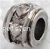 Zinc Alloy European Beads, Drum, plated, without troll Approx 4.5mm 