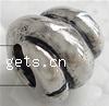 Zinc Alloy European Beads, Helix, plated, without troll Approx 4.5mm 